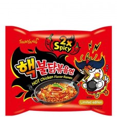 Лапша б/п "Hot chicken Flavor Ramen -2X SPICY", Корея.