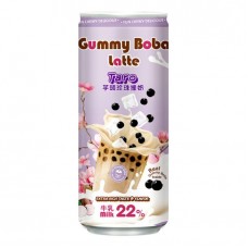 Напиток O’s Bubble Gummy Boba Latte Taro (черный чай c таро/тапиоки), 470 мл