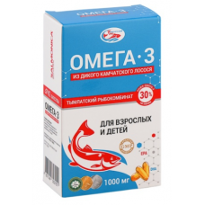 БАД «Омега-3 из дикого камчатского лосося» в блистерной упаковке 1000 мг, 42 капсулы